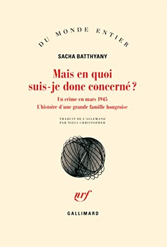 MAIS EN QUOI SUIS-JE DONC CONCERNE ?, de Sacha Batthyany | portada del libro