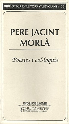 POESIES I COL LOQUIS, de MORLA | portada del libro