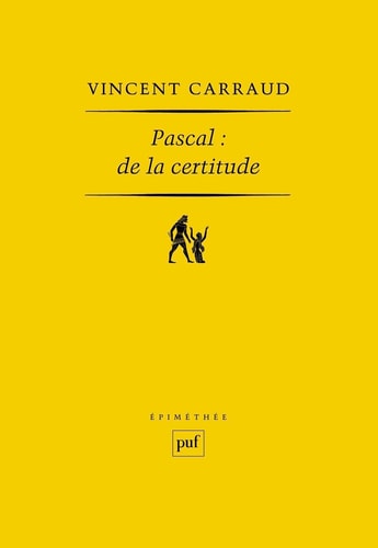 ASCAL : DE LA CERTITUDE, de Vincent Carraud | portada del libro