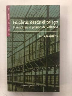ARGOT EN LA PRISION DE VALENCIA, EL, de SANMARTIN SAEZ | portada del libro