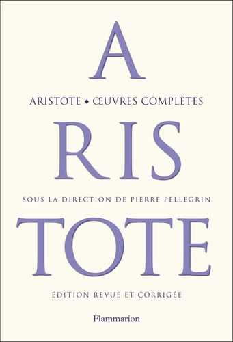 EUVRES COMPLETES, de ARISTOTE | portada del libro