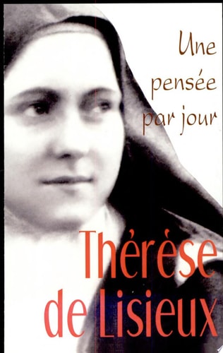 THERESE DE LISIEUX UNE PENSEE PAR JOUR, de Hélène Mongin | portada del libro