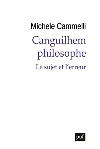 ANGUILHEM PHILOSOPHE, de Michele Cammelli | portada del libro