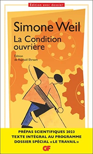 ONDITION OUVRIERE PREPAS, de WEIL SIMONE | portada del libro