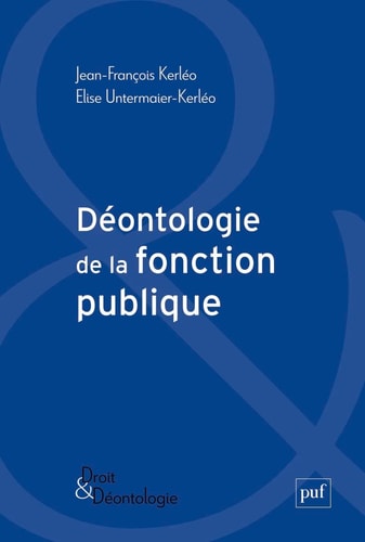 EONTOLOGIE DE LA FONCTION PUBLIQUE, de Jean-François Kerléo | portada del libro