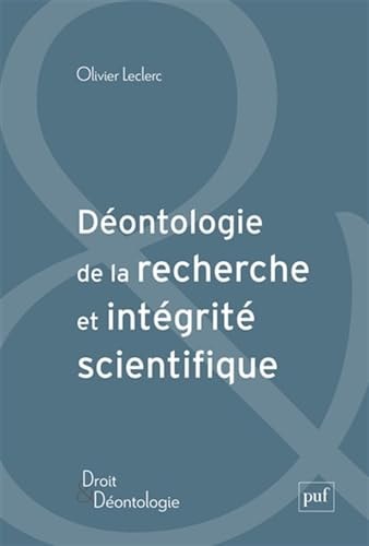 EONTOLOGIE DE LA RECHERCHE ET INTEGRITE, de Olivier Leclerc | portada del libro