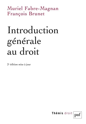 NTRODUCTION GENERALE AU DROIT, de Muriel Fabre-Magnan | portada del libro