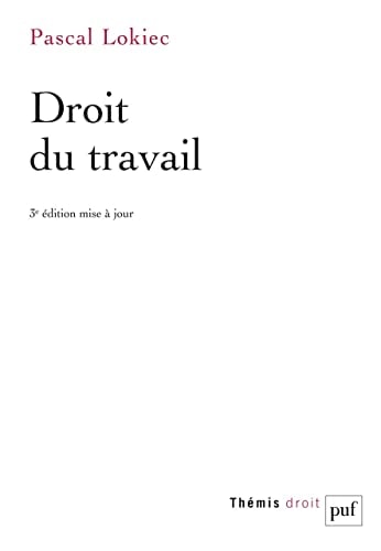 ROIT DU TRAVAIL, de Pascal Lokiec | portada del libro