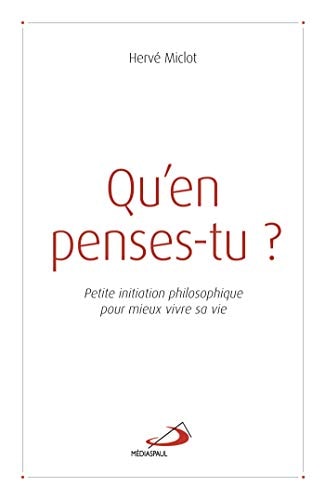 QU'EN PENSES-TU, de Hervé Miclot | portada del libro