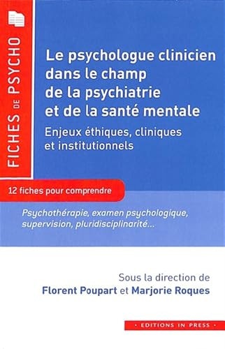 E PSYCHOLOGUE CLINICIEN DANS LE CHAMP D, de Florent Poupart | portada del libro