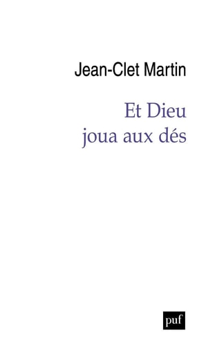 T DIEU JOUA AUX DES, de Jean-Clet Martin | portada del libro
