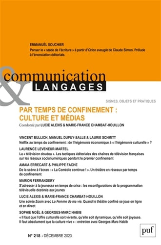 OMMUNICATION ET LANGAGES 2023, N.218, de Collectif | portada del libro