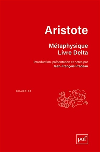 ETAPHYSIQUE. LIVRE DELTA, de Aristote | portada del libro