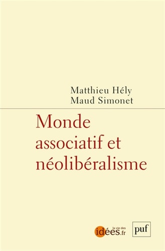 ONDE ASSOCIATIF ET NEOLIBERALISME, de Matthieu Hély | portada del libro