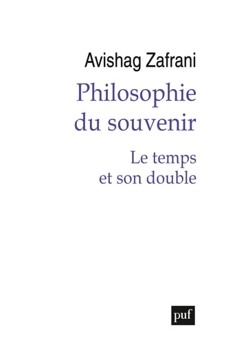 HILOSOPHIE DU SOUVENIR, de Avishag Zafrani | portada del libro