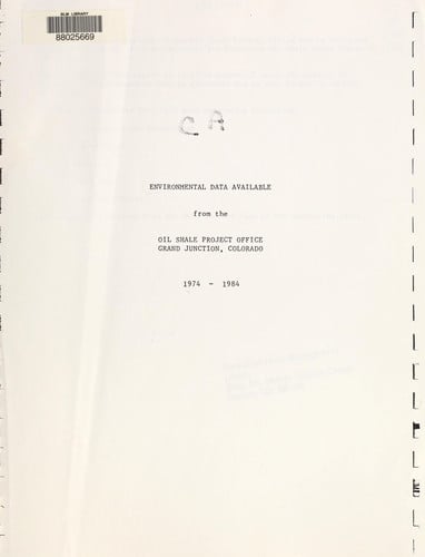 Censo de Floridablanca. 1787. Sevilla, de United States. Bureau of Land Management. Oil Shale Project Office | portada del li