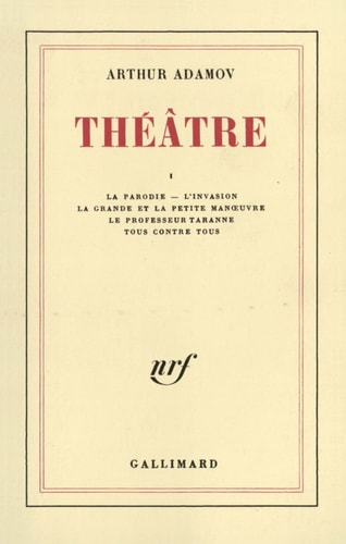 THEATRE T1, de Arthur Adamov | portada del libro