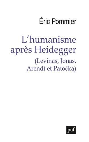 'HUMANISME APRES HEIDEGGER, de Éric Pommier | portada del libro