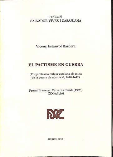 PACISME EN GUERRA, EL, de ESTANYOL BARDERA | portada del libro