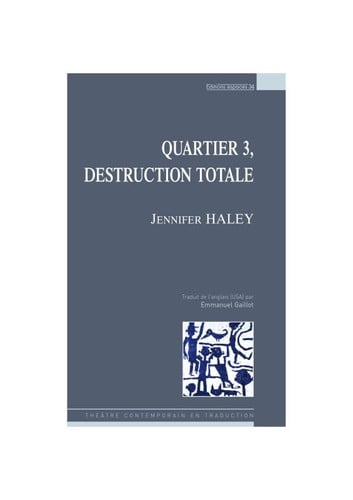 QUARTIER 3, de HALEY JENNIFER | portada del libro