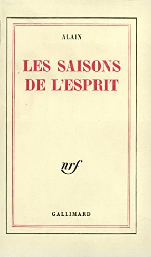 LES SAISONS DE L'ESPRIT, de Alain | portada del libro