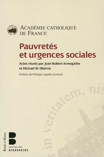 PAUVRETES ET URGENCES SOCIALES, de Jean-Robert Armogathe | portada del libro