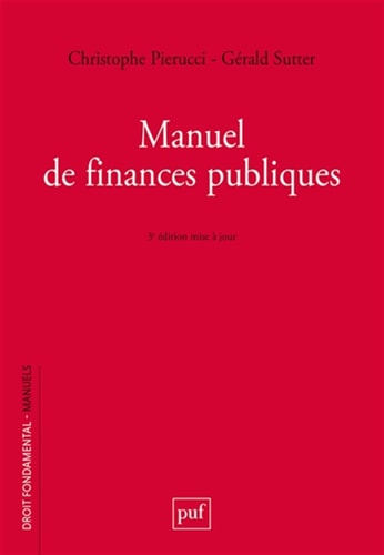 ANUEL DE FINANCES PUBLIQUES, de Christophe Pierucci | portada del libro