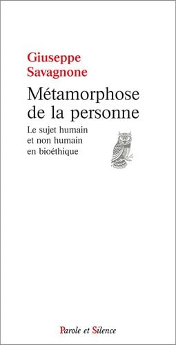 METAMORPHOSE DE LA PERSONNE, de Giuseppe Savagnone | portada del libro