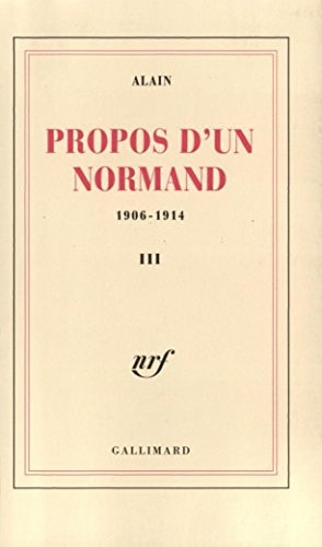 PROPOS D'UN NORMAND T3, de Alain | portada del libro