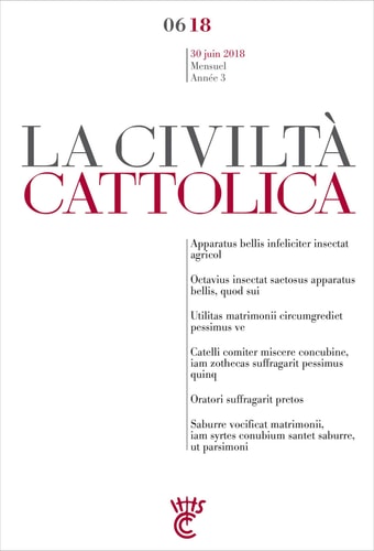 CIVILTA CATTOLICA JUIN 2018, de Spadaro  sj | portada del libro
