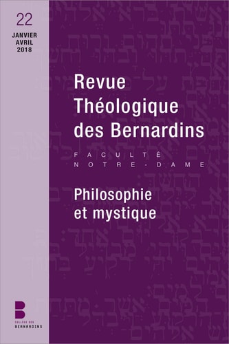 REVUE THEOLOGIQUE DES BERNARDINS N22, de Louzeau | portada del libro