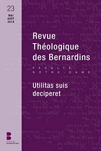REVUE THEOLOGIQUE DES BERNARDINS N23, de Collège des Bernardins | portada del libro