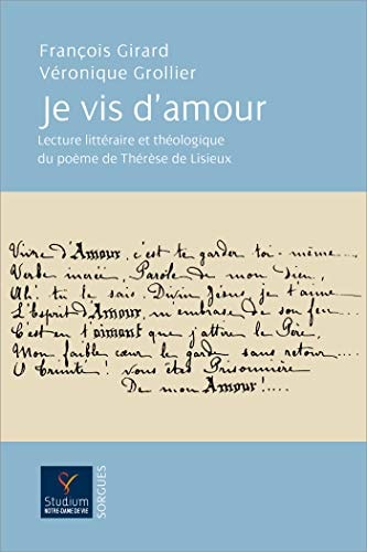 JE VIS D'AMOUR, de François Girard | portada del libro
