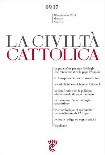 CIVILTA CATTOLICA SEPTEMBRE 2017, de Spadaro  sj | portada del libro