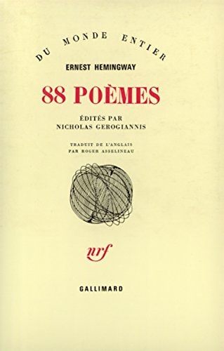 88 POEMES, de Ernest Hemingway | portada del libro