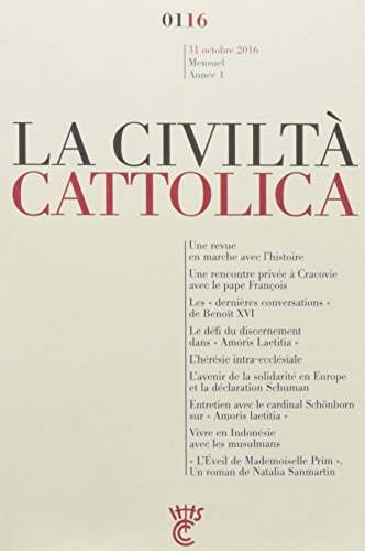 CIVILTA CATTOLICA OCTOBRE 2016, de Spadaro  sj | portada del libro