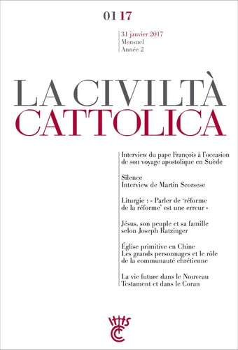 CIVILTA CATTOLICA JANVIER 2017, de Spadaro  sj | portada del libro
