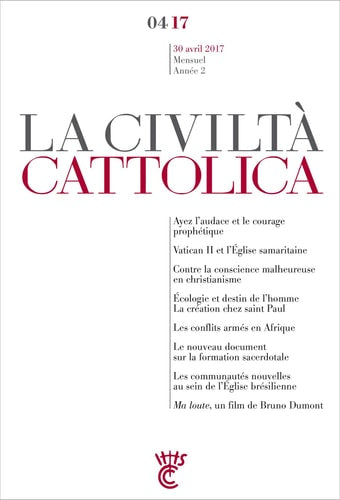 CIVILTA CATTOLICA AVRIL 2017, de Spadaro  sj | portada del libro