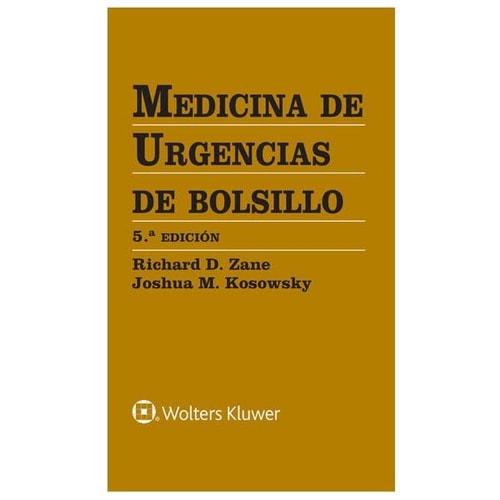 MEDICINA DE URGENCIAS DE BOLSILLO 5ª EDICION, de RICHARD D ZANE | portada del libro