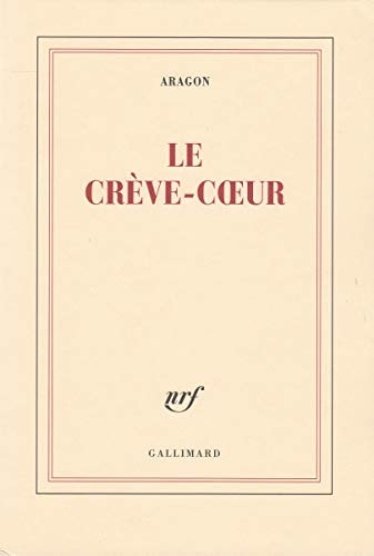LE CREVE-COEUR, de Aragon | portada del libro