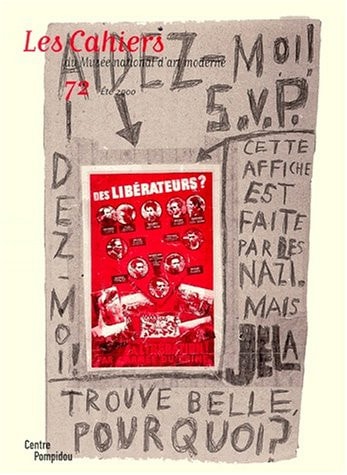 CAHIERS DU MUSEE NATIONAL D'ART MODERNE N°72, de Centre Georges Pompidou Staff | portada del libro