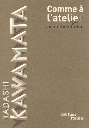 TADASHI KAWAMATA. COMME A L'ATELIE, de Tadashi Kawamata | portada del libro