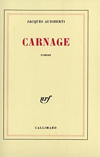 CARNAGE, de Audiberti | portada del libro