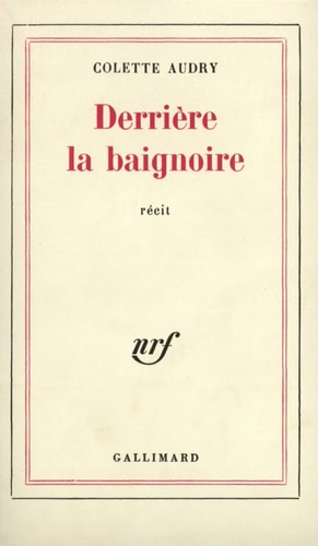 DERRIERE LA BAIGNOIRE, de Audry | portada del libro
