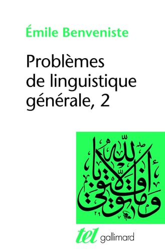 PROBLEMES DE LINGUISTIQUE GENERALE T2, de Benveniste | portada del libro