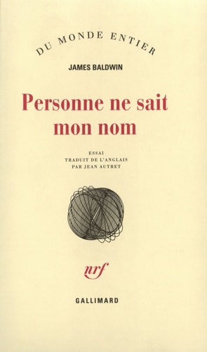 PERSONNE NE SAIT MON NOM, de James Baldwin | portada del libro