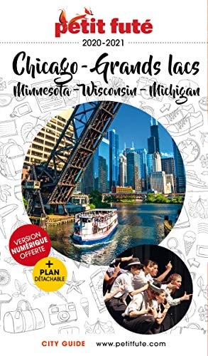 HICAGO U GRANDS LACS MINNESOTA U WISCON, de Petit Futé | portada del libro