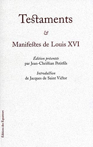 TESTAMENTS, de Louis XVI ((roi de France | portada del libro