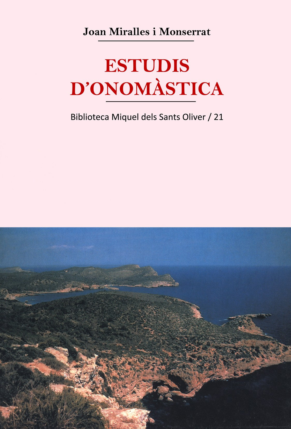 Estudis d'onomàstica, de JOAN ANTONI MIRALLES | portada del libro