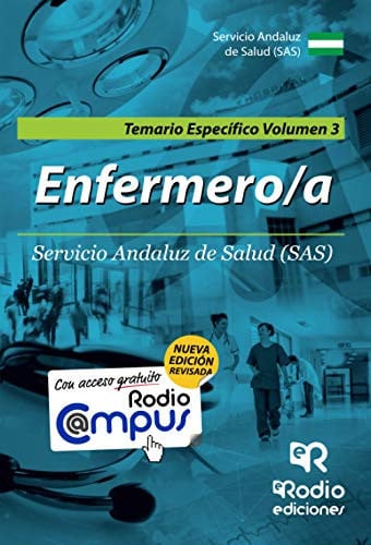 ENFERMERO-A DEL SAS. TEMARIO ESPECÍFICO VOLUMEN 3, de Autores | portada del libro